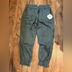 Green Joggers. Dusty Green Medium